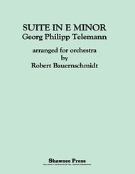 Suite in E Minor Orchestra sheet music cover